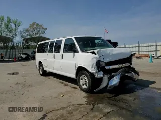 2013 Chevrolet Express Passenger LT with VIN 1GAZG1FG5D1181571, listed as a Copart auction lot 50826845 with 335,540 mi miles and Salvage title. Bid and sale history available at DreamBid. Image 14.
