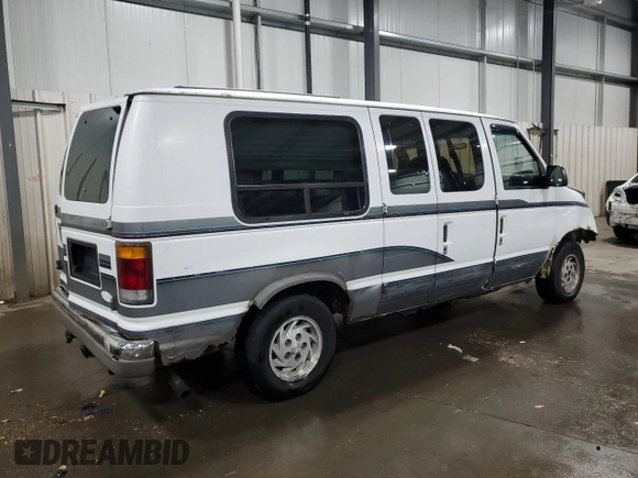 1994 Ford Econoline Cargo with VIN 1FDEE14NXRHA01931, listed as a Copart auction lot 52773195 with 274,770 mi miles and Salvage Title. Bid and sale history available at carsss.com. Image 3.