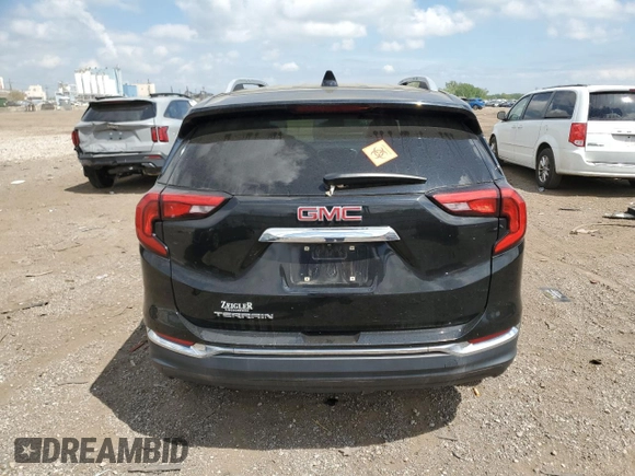 2020 GMC Terrain SLT with VIN 3GKALPEV0LL142076, listed as a Copart auction lot 56719385 with 97,939 mi miles and Salvage title. Bid and sale history available at DreamBid. Image 6.