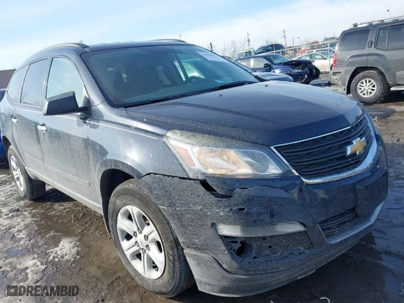 2016 Chevrolet Traverse LS with VIN 1GNKRFKD9GJ305686, listed as a IAAI auction lot 41650743 with 149,494 mi miles. Bid and sale history available at carsss.com. Image 1.