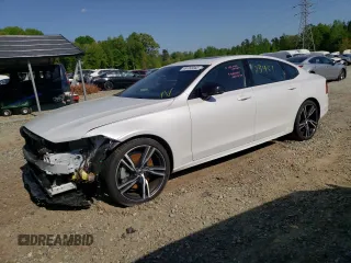 2020 Volvo S90 R-Design with VIN LVYA22MT2LP154745, listed as a Copart auction lot 49153043 with 23,451 mi miles. Bid and sale history available at carsss.com. Image 1.