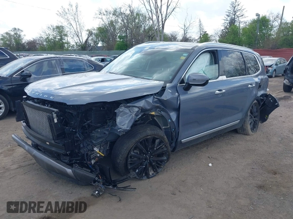 2022 Kia Telluride SX with VIN 5XYP5DHCXNG312382, listed as a IAAI auction lot 42129635 with 28,637 mi miles and . Bid and sale history available at DreamBid. Image 2.