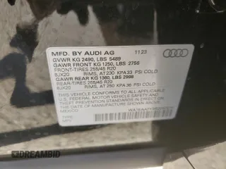 2024 Audi Q5 S line Premium Plus with VIN WA1EAAFY2R2050674, listed as a Copart auction lot 47789555 with 2,275 mi miles and Salvage Title. Bid and sale history available at carsss.com. Image 13.