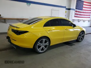 2020 Mercedes-Benz CLA 250 with VIN WDD5J4GB6LN059245, listed as a Copart auction lot 53980555 with 53,927 mi miles and Salvage Title. Bid and sale history available at DreamBid. Image 3.