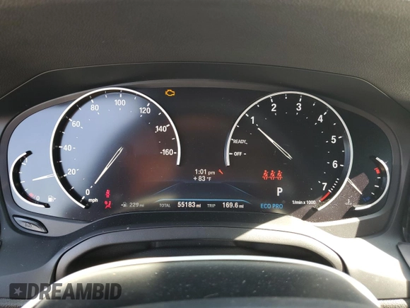 2019 BMW 3 Series 330i with VIN 3MW5R1J59K8B02494, listed as a Copart auction lot 43181165 with 55,183 mi miles and Salvage Title. Bid and sale history available at carsss.com. Image 9.