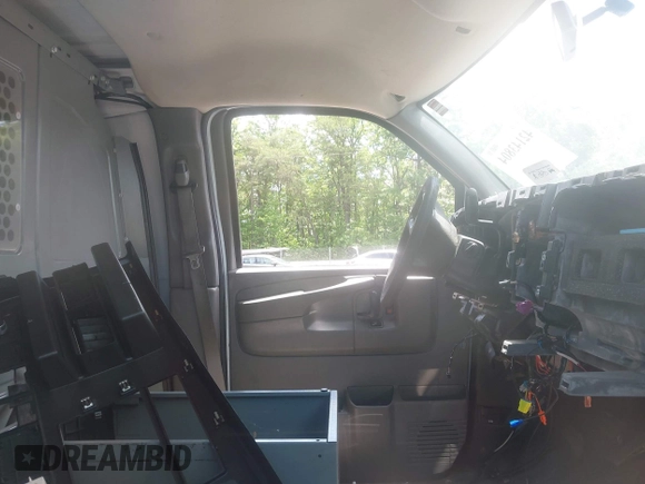 2014 Chevrolet Express Cargo with VIN 1GCWGFCA2E1198370, listed as a IAAI auction lot 42143804 with Not provided miles and . Bid and sale history available at DreamBid. Image 5.