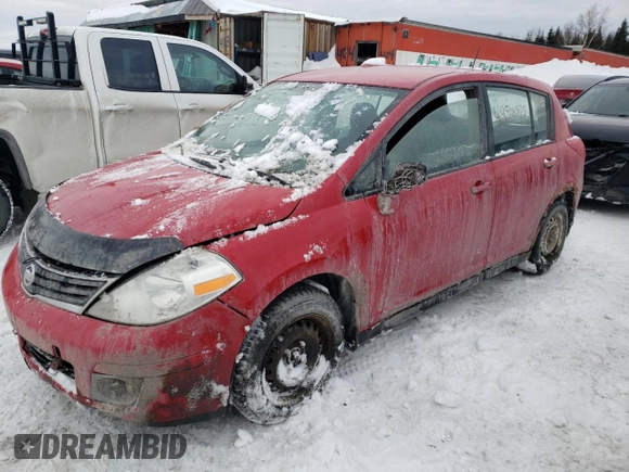 2012 Nissan Versa S with VIN 3N1BC1CP4CL379609, listed as a Copart auction lot 44508575 with 197,324 mi miles and Salvage Title. Bid and sale history available at carsss.com. Image 1.