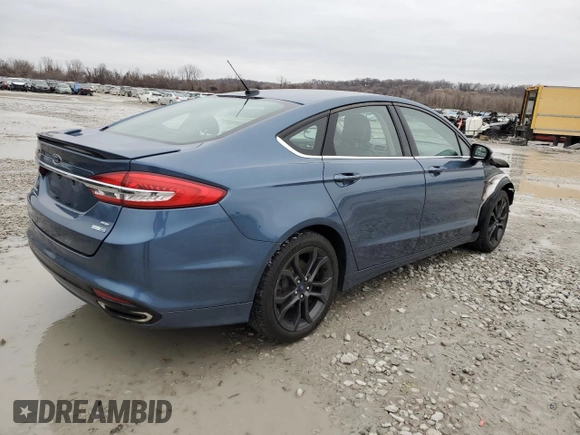 2018 Ford Fusion SE with VIN 3FA6P0T97JR249404, listed as a Copart auction lot 46704705 with 119,494 mi miles and Salvage Title. Bid and sale history available at carsss.com. Image 3.