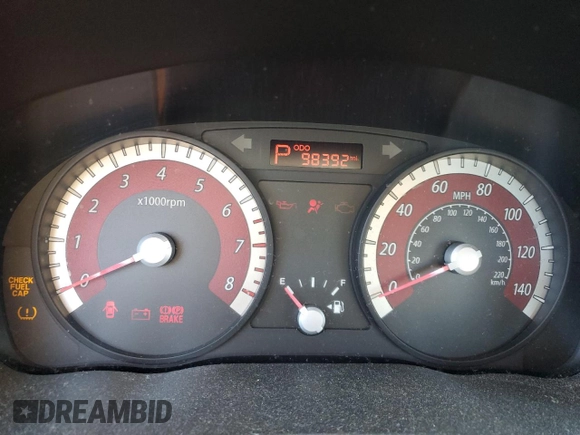 2010 Kia Rio LX with VIN KNADH4A32A6678111, listed as a Copart auction lot 52632895 with 98,392 mi miles and Salvage Title. Bid and sale history available at carsss.com. Image 9.