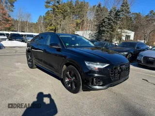 2019 Audi Q8 Premium Plus with VIN WA1BVAF10KD016155, listed as a Copart auction lot 45379615 with 107,715 mi miles and Clean Title. Bid and sale history available at carsss.com. Image 1.
