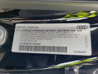 2015 Audi A3 Premium Plus z VIN WAUEFGFF2F1023062, wystawiony jako Copart lot #54599635 z przebiegiem 126 300 mil mil oraz Szkody całkowita. Historia ofert i sprzedaży dostępna na DreamBid. Obrazek 12.