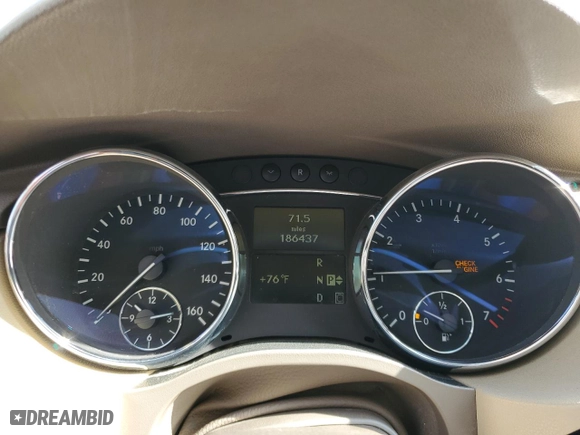 2007 Mercedes-Benz R-Class 3.5L with VIN 4JGCB65E67A059892, listed as a Copart auction lot 79812614 with 186,437 mi miles and Clean Title. Bid and sale history available at carsss.com. Image 9.