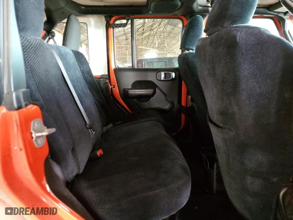 2018 Jeep Wrangler Unlimited Sport with VIN 1C4HJXDG1JW292157, listed as a Copart auction lot 84739254 with 72,199 mi miles and Salvage Title. Bid and sale history available at carsss.com. Image 10.