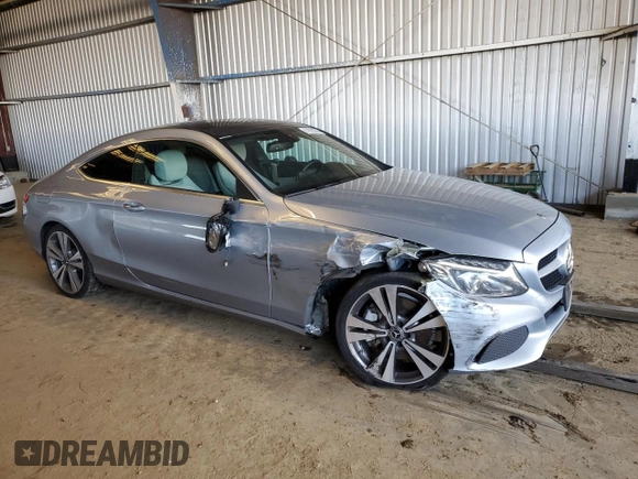 2018 Mercedes-Benz C 300 with VIN WDDWJ4JB8JF669670, listed as a Copart auction lot 51093265 with 63,493 mi miles and Salvage title. Bid and sale history available at DreamBid. Image 4.