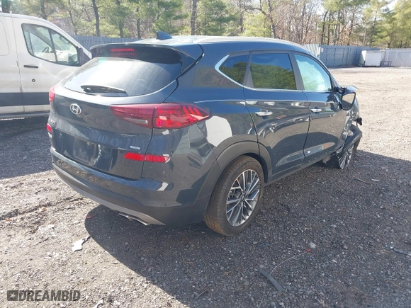 2021 Hyundai Tucson Sport with VIN KM8J3CAL6MU379747, listed as a IAAI auction lot 41813442 with 43,263 mi miles. Bid and sale history available at carsss.com. Image 4.