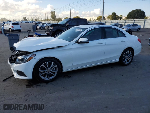 2017 Mercedes-Benz C C 300 with VIN 55SWF4JBXHU231791, listed as a Copart auction lot 44500945 with 108,324 mi miles and Salvage Title. Bid and sale history available at carsss.com. Image 1.
