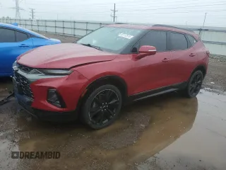 2019 Chevrolet Blazer RS z VIN 3GNKBERS9KS570361, wystawiony jako Copart lot #55112515 z przebiegiem 85 822 mil mil oraz Szkoda całkowita • Salvage title. Historia ofert i sprzedaży dostępna na DreamBid. Obrazek 1.