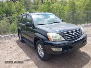 2003 Lexus GX 470 with VIN JTJBT20X230011298, listed as a IAAI auction lot 42251252 with 177,140 mi miles and . Bid and sale history available at DreamBid. Image 1.