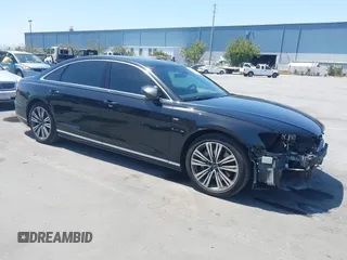 2022 Audi A8 with VIN WAULDAF83NN010176, listed as a IAAI auction lot 42404541 with 47,323 mi miles and . Bid and sale history available at DreamBid. Image 1.