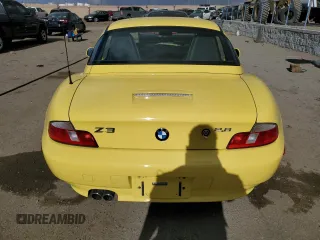 2000 BMW Z3 2.8 with VIN 4USCH3343YLF43629, listed as a Copart auction lot 88303095 with 44,020 mi miles and Salvage title. Bid and sale history available at DreamBid. Image 6.