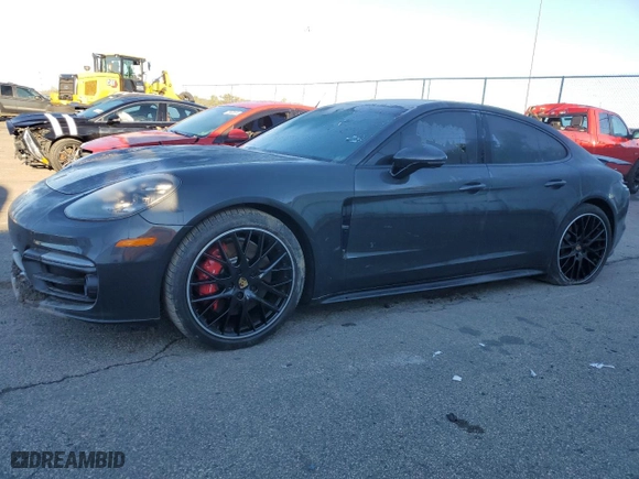 2020 Porsche Panamera GTS with VIN WP0AG2A76LL145747, listed as a Copart auction lot 75872584 with 15,104 mi miles and Salvage Title. Bid and sale history available at carsss.com. Image 1.