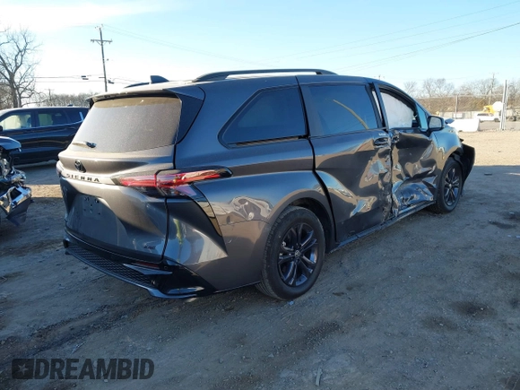 2025 Toyota Sienna XSE z VIN 5TDDSKFC7SS158263, wystawiony jako IAAI lot #41454280 z przebiegiem 8 408 mil mil oraz . Historia ofert i sprzedaży dostępna na DreamBid. Obrazek 4.