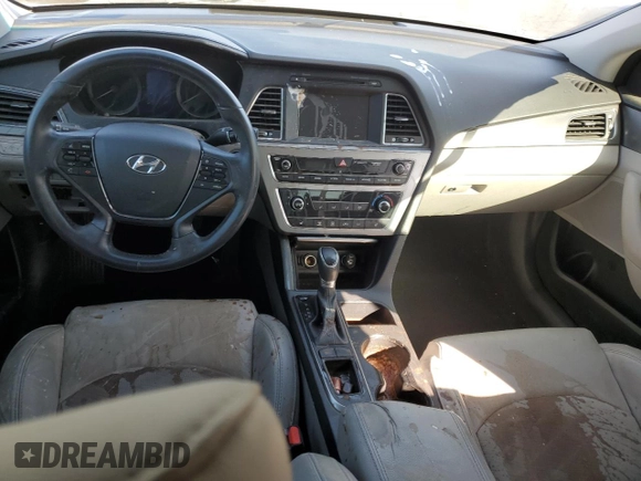 2017 Hyundai Sonata Sport with VIN 5NPE34AF6HH543634, listed as a Copart auction lot 44076185 with 110,695 mi miles and Salvage Title. Bid and sale history available at carsss.com. Image 8.