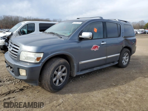 2004 Infiniti QX56 with VIN 5N3AA08C14N807543, listed as a Copart auction lot 87957795 with 0 mi miles and Salvage Title. Bid and sale history available at carsss.com. Image 1.