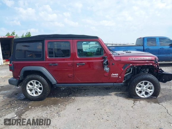 2021 Jeep Wrangler Unlimited Sport S с VIN 1C4HJXDG0MW709711, выставлен на аукционе IAAI как лот 42394165 с пробегом 52 916 миль миль и . История ставок и продаж доступна на DreamBid. Изображение 13.