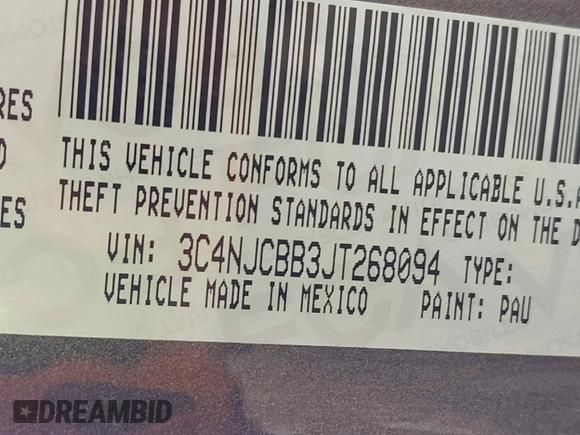 2018 Jeep Compass Latitude with VIN 3C4NJCBB3JT268094, listed as a IAAI auction lot 42487642 with 111,652 mi miles and . Bid and sale history available at DreamBid. Image 9.