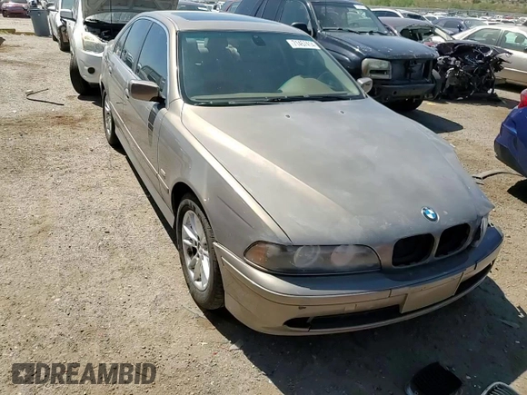 2003 BMW 5 Series 525iA with VIN WBADT43453G034099, listed as a Copart auction lot 71457414 with 0 mi miles and Salvage Title. Bid and sale history available at carsss.com. Image 10.