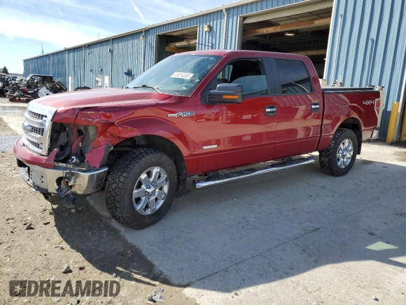 2014 Ford F-150 XL with VIN 1FTFW1ET9EFB85705, listed as a Copart auction lot 46814355 with 159,984 mi miles and Salvage Title. Bid and sale history available at carsss.com. Image 1.
