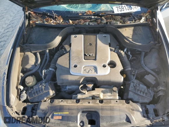 2011 Infiniti G25 x with VIN JN1DV6AR8BM654374, listed as a Copart auction lot 75913834 with Not provided miles and Salvage title. Bid and sale history available at DreamBid. Image 11.