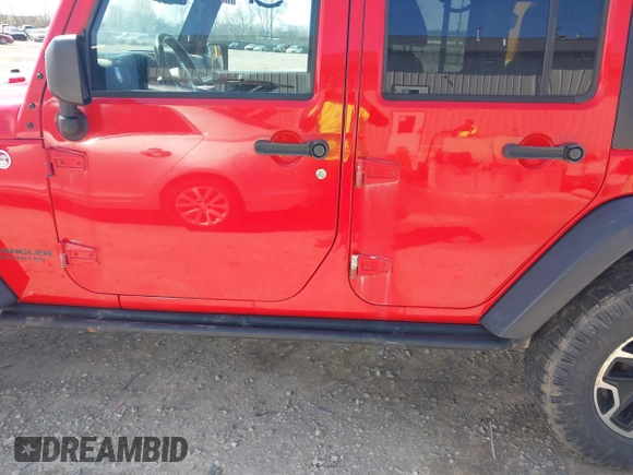 2015 Jeep Wrangler Unlimited Rubicon Hard Rock with VIN 1C4HJWFG9FL525556, listed as a IAAI auction lot 41973576 with 246,949 mi miles and . Bid and sale history available at DreamBid. Image 14.