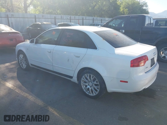 2008 Audi A4 2.0T with VIN WAUAF78E58A153732, listed as a IAAI auction lot 42382088 with Not provided miles and . Bid and sale history available at DreamBid. Image 3.
