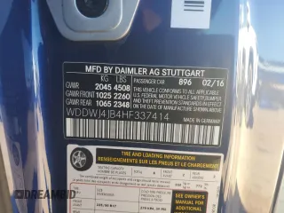 2017 Mercedes-Benz C 300 with VIN WDDWJ4JB4HF337414, listed as a Copart auction lot 45985695 with 114,082 mi miles and Salvage Title. Bid and sale history available at carsss.com. Image 12.