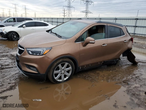 2017 Buick Encore Premium with VIN KL4CJDSB0HB121878, listed as a Copart auction lot 46696375 with 0 mi miles and Salvage Title. Bid and sale history available at carsss.com. Image 1.