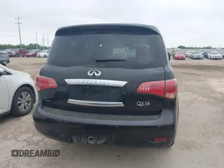 2013 Infiniti QX56 with VIN JN8AZ2NF6D9550697, listed as a IAAI auction lot 42164023 with 123,590 mi miles and . Bid and sale history available at DreamBid. Image 16.