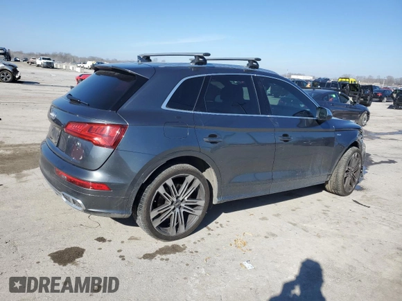 2018 Audi SQ5 Premium Plus with VIN WA1A4AFY3J2168887, listed as a Copart auction lot 42715805 with 49,306 mi miles and Salvage Title. Bid and sale history available at DreamBid. Image 3.