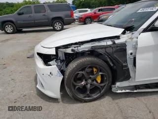 2018 Alfa Romeo Giulia Ti Sport with VIN ZARFAECN2J7574867, listed as a Copart auction lot 49233182 with 42,386 mi miles and Salvage Title. Bid and sale history available at carsss.com. Image 9.