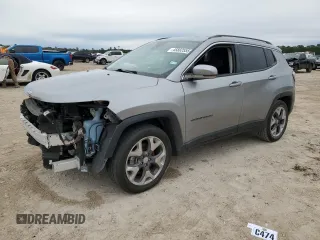 2021 Jeep Compass Limited z VIN 3C4NJCCB8MT573416, wystawiony jako Copart lot #45882555 z przebiegiem 77 491 mil mil oraz Czysty tytuł • Clean title. Historia ofert i sprzedaży dostępna na DreamBid. Obrazek 1.