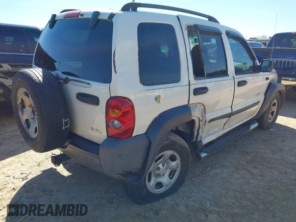 2004 Jeep Liberty Sport with VIN 1J4GK48K44W267418, listed as a IAAI auction lot 41591036 with 181,453 mi miles and . Bid and sale history available at DreamBid. Image 4.