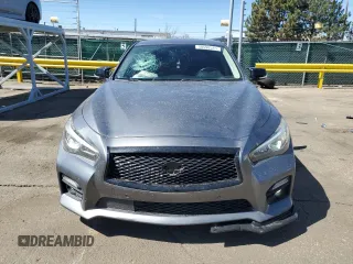 2016 Infiniti Q50 Premium with VIN JN1EV7AR8GM342377, listed as a Copart auction lot 50598545 with 91,556 mi miles and Salvage Title. Bid and sale history available at DreamBid. Image 5.