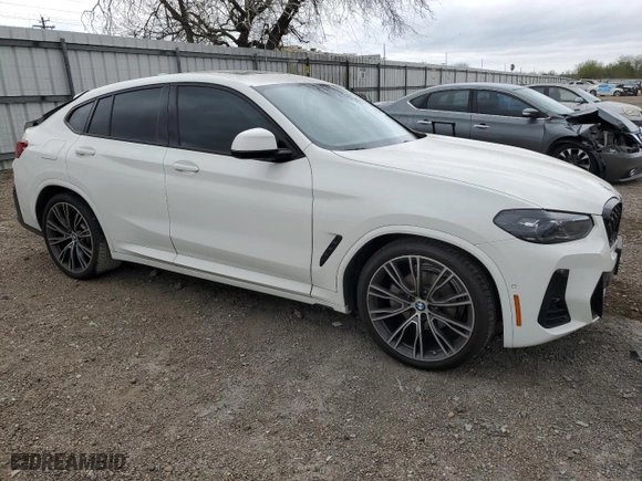 2023 BMW X4 xDrive30i with VIN 5UX33DT03P9S09146, listed as a Copart auction lot 45924425 with NaN miles and Salvage Title. Bid and sale history available at carsss.com. Image 4.