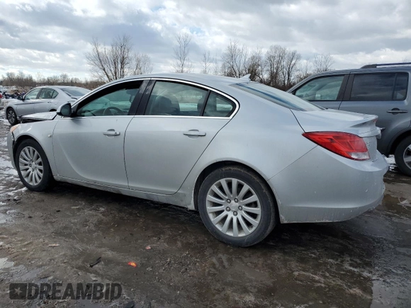 2011 Buick Regal CXL RL3 with VIN 2G4GR5ECXB9206077, listed as a Copart auction lot 42792015 with 44,439 mi miles and Salvage Title. Bid and sale history available at carsss.com. Image 2.