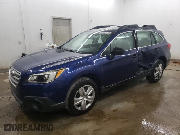 2015 Subaru Outback 2.5i z VIN 4S4BSAAC0F3232845, wystawiony jako Copart lot #80693874 z przebiegiem 90 310 mil mil oraz Szkoda całkowita • Salvage title. Historia ofert i sprzedaży dostępna na DreamBid. Obrazek 1.