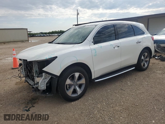 2015 Acura MDX with VIN 5FRYD3H27FB012931, listed as a Copart auction lot 55147415 with 64,904 mi miles and Salvage title. Bid and sale history available at DreamBid. Image 1.