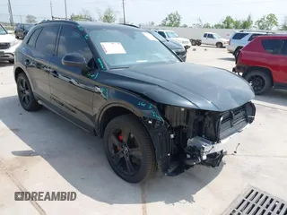 2025 Audi Q5 S line Premium with VIN WA1GAAFY3S2040329, listed as a IAAI auction lot 41896569 with 2,575 mi miles and . Bid and sale history available at DreamBid. Image 1.