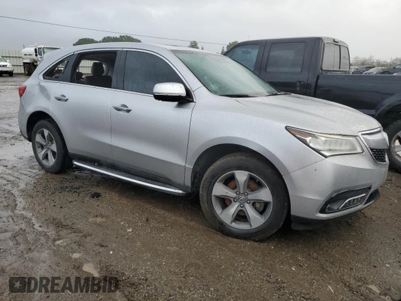 2014 Acura MDX with VIN 5FRYD4H21EB029163, listed as a Copart auction lot 45556965 with Not provided miles and Salvage title. Bid and sale history available at DreamBid. Image 4.