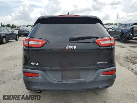 2015 Jeep Cherokee Sport with VIN 1C4PJLAB7FW517637, listed as a Copart auction lot 61385945 with 158,956 mi miles and Salvage title. Bid and sale history available at DreamBid. Image 6.